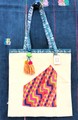 エコバック　帆布×藍×マヤ織布