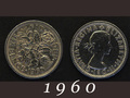 1960年　6ペンスコイン