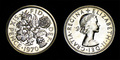 1970年　最終発行年の記念貨　6ペンス