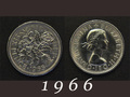 1966年　6ペンスコイン