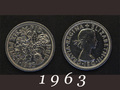 1963年　6ペンスコイン