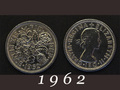 1962年　6ペンスコイン