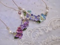 連なる紫陽花ネックレス リング　特別価格