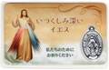 いつくしみのイエス　メダイ入りカード