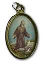 アッシジの聖フランシスコの聖遺物付きメダイ