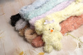 モールDoll用ラビットファーシルバーラメワイヤー