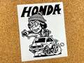 イラストステッカー『HONDA』白枠