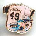 日本ハム◆2008年ピンズ【UCHIYAMA-49】