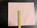 コットン　スモークピンク　ポルカドット（はぎれ）　COSPP49