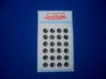 スナップ（5-6mm)金属製・ブラックカラー／1シート（24セット）