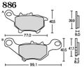 ＲＫ ＦＡ５ ８８６　ﾌﾞﾚｰｷﾊﾟｯﾄﾞ