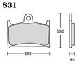 ＲＫ ＦＡ５ ８３１　ﾌﾞﾚｰｷﾊﾟｯﾄﾞ