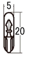 ｽﾀﾝﾚｰ ＷＢ５７１ 12V3W T5　１０ケ　（１箱１０ケ入）