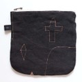 O）ポーチ18cm　黒　：　kigi+ka-ji-