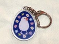 春の花キーホルダー（白）