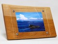 天然木フォトフレーム　Ｌ版サイズ　No.10　欅の木製写真立て　L-38
