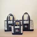  新色 ゼブラ×ブラッグ×グレー 刺繍文字 ミディアムサイズ ＲＡＴ★ＲＡＣＥ 帆布 トートバッグ 送料込 