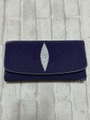 ＊参考価格¥38500税込＊　エイ革財布パープル（ロング）