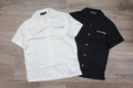 サテン生地OPENCOLLOR S/S shirt