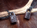 WOODEN PADLOCK NECKLACE【GARA×RISK】