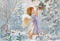 Christmas Card "Angel & Bird"
