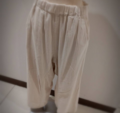 マチ切替えワイドパンツ