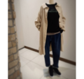 デニムパンツコーデ