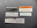 C125 USDM CAUTION LABEL SET