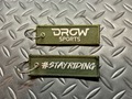 DROWsports Keychain Flight Tag #stayriding GREEN