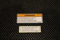 GROM USDM CAUTION LABEL GAS TANK