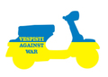 Vespa "Vespisti against War" ステッカー