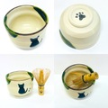 青峰堂オリジナル「猫の抹茶碗」【国産・愛知県瀬戸市赤津焼】【ネコ・ねこ】