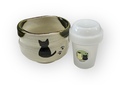 猫の抹茶碗＆抹茶ミニシェイカーセット（説明書付き）