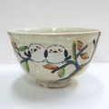 【SALE!!】茶碗　粉引　シマエナガ（雪の妖精）　清和窯