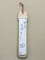 猫の短冊掛け【ひのきぼーど利用／受注生産／加工代・紐代込み】