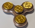 強波動SEハンドスピナー ゴールド樹脂メダル