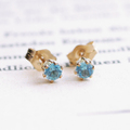 ピアス☆スイスブルートパーズ（3mm）