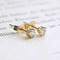 ピアス☆ブルートパーズ（3mm）