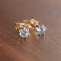 ピアス☆シルバーブルー サファイア（3mm）
