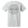 SKATE JAWN / SEWER CAP TEE - GREY