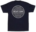 SKATE JAWN / SEWER CAP TEE - NAVY