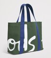 Harrods新色トートバッグ　 ハロッズコットンロゴトートMバッグ　ロイヤルブルー&フォレストグリーン