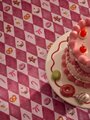 クリスマススイーツ柄のテーブルクロス　ロンドン直輸入　