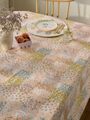 ロンドン直輸入　フラワープリントテーブルクロス　ワイプクリーン