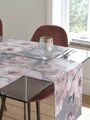 ピンク&グレーフローラル　テーブルランナー３３ｃｍｘ２２０ｃｍ