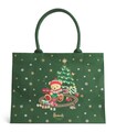 クリスマスバッグ　Harrods ハロッズ　2026クリスマスベアーとクリスマスロビン柄ショッパーバッグ