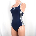 理沙ちゃん愛用 つるすべネイビー adidas アディダス スクール水着 150相当 中古 c8826