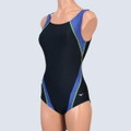 片桐さん愛用 つるすべネイビー Mizuno ミズノ レディース 競泳水着 S 中古 e5969