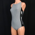 大きいサイズ レディース O モノトーン アリーナ レディース競泳水着 中古 c6956