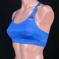 鮮やかブルー クロスバック Reebok リーボック スポーツブラ L 中古 c4042